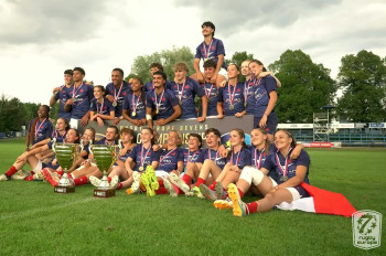 Stejná umístění z ME U18 v ragby: 1.Francie 2.Španělsko a 3.Česko