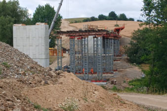 Na Vysočině pokračuje výstavba čtyř obchvatů pro dostavbu Dukovan