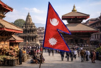 Nepál má jedinou neobdélníkovou státní vlajku na světě